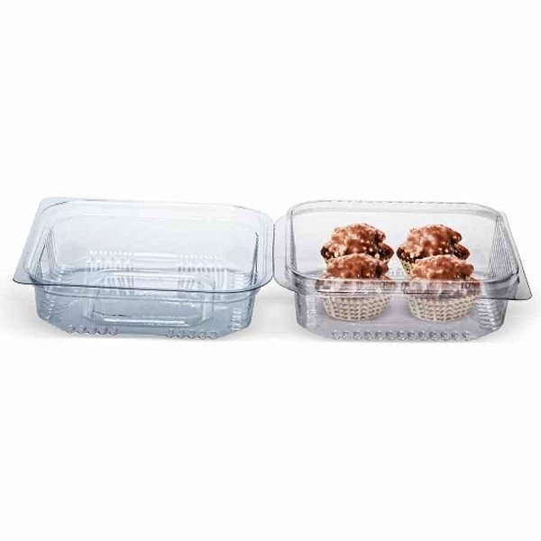 EMBALAGEM 1 DOCE QUADRADO C/TAMPA ARTIC. 103X103X47 CX C/300 - PF641 - PACKFORM