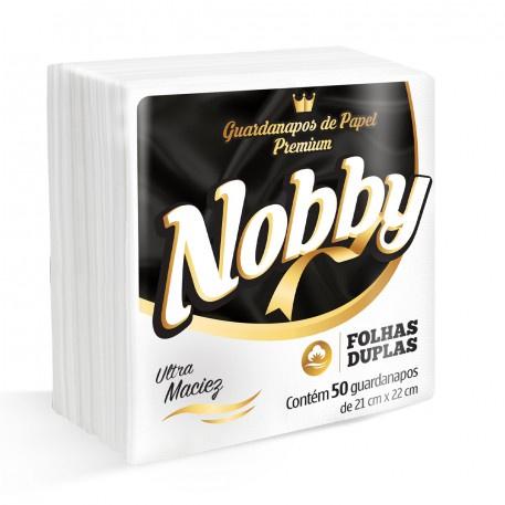 GUARDANAPO PREMIUM 21X22 FOLHA DUPLA C/50 - NOBBY