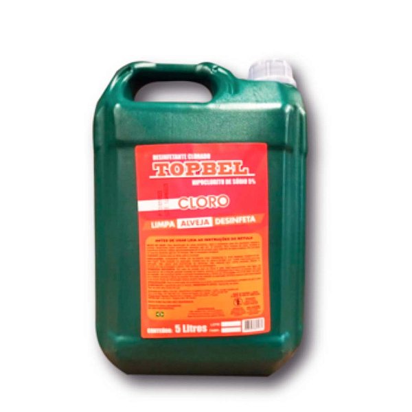 HIPOCLORITO 5% - 5LTS - TOPBEL