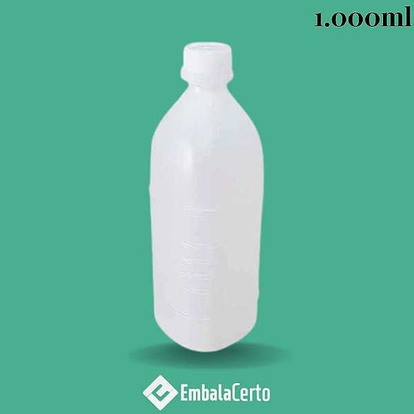 GARRAFA P/SUCO PLASTICA C/TAMPA C/50 - 1000ML - MULTPLAX