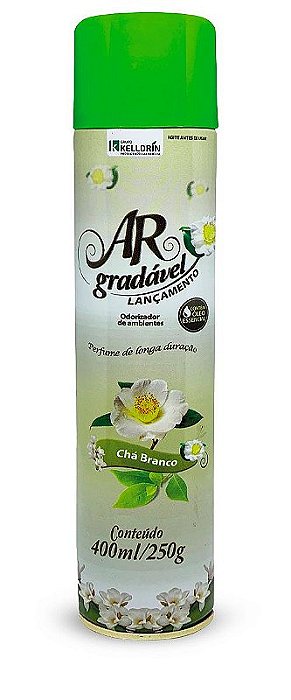 AROMATIZANTE AEROSOL CHA BRANCO 400ML - AR GRADAVEL KELLDRIN