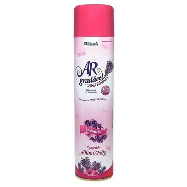 AROMATIZANTE AEROSOL LAVANDA 400ML - AR GRADAVEL KELLDRIN