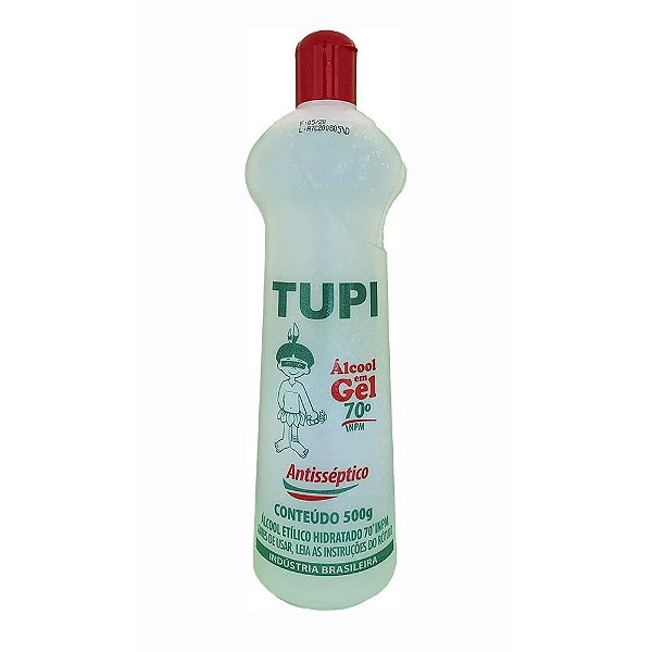 ALCOOL GEL 70+K1393 P/ LIMPEZA DE SUPERFICIES C/ 500G - TUPI