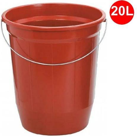 BALDE PLASTICO VERMELHO 18/20LTS