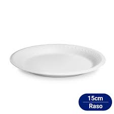 PRATO 15CM RASO BIODEGRADAVEL C/25 -  FIBRAFORM
