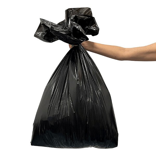 SACO DE LIXO PRETO 200LTS MEDIO C/100 (ETIQUETA BRANCA)
