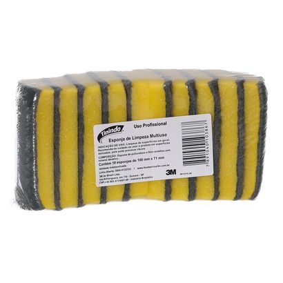 ESPONJA DUPLA FACE TININDO C/10 - 3M