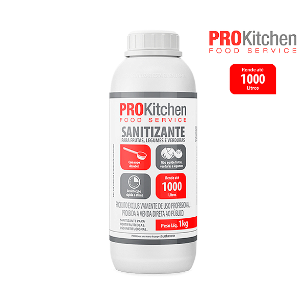 SANITIZANTE PO P/ VERDURAS,FRUTAS E LEGUMES PROKITCHEN C/1KG - AUDAX
