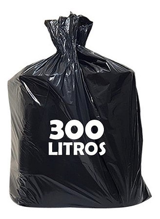 SACO DE LIXO PRETO 300LTS LEVE C/100 (ETIQUETA PRETA)