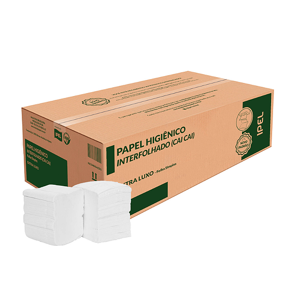 PAPEL HIGIENICO CAI CAI FOLHA SIMPLES C/10000 - IPEL (2917-8)