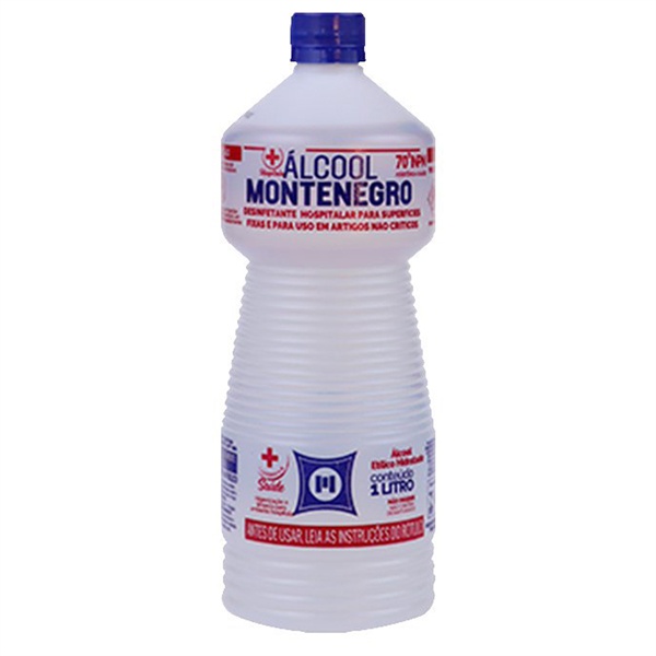 ALCOOL LIQUIDO 70� HOSPITALAR 1000 ML- MONTENEGRO