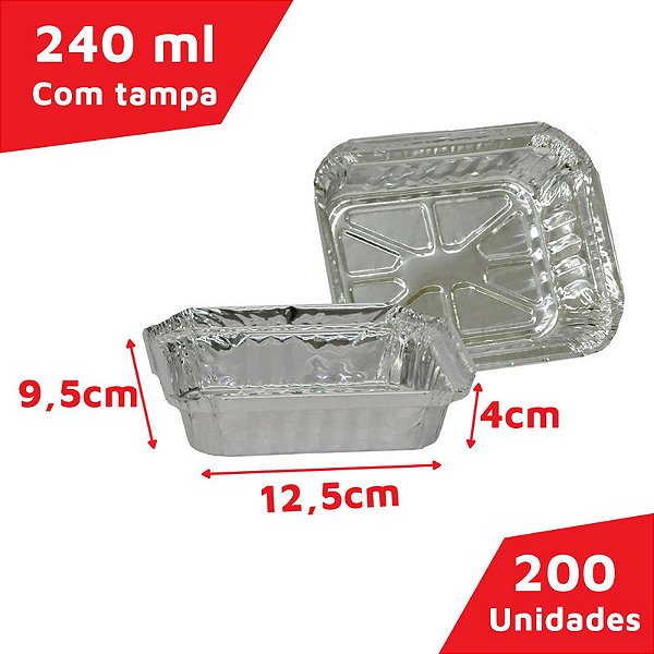 QUENTINHA DE ALUMINIO 220ML (TO90) CX C/200 - TERMICA
