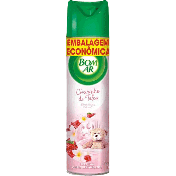 AROMATIZANTE AEROSOL TALCO 360ML - BOM AR