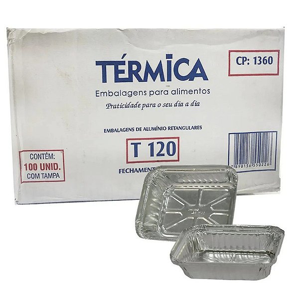 QUENTINHA DE ALUMINIO T120 - 530ML CX C/100 - TERMICA
