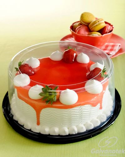 EMBALAGEM TORTA PEQUENA BAIXA  PTA CX C/50 G50 CTB PR - GALVANOTEK