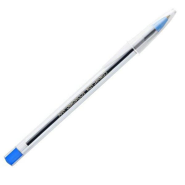 CANETA ESFEROGRAFICA AZUL 0.8MM - COMPACTOR ECONOMIC FINA