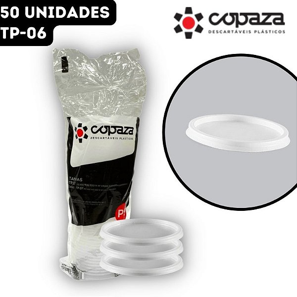 TAMPA PLASTICA P/ POTE 75ML/100ML - COPAZA C/50