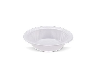 PRATO PLASTICO BRANCO FUNDO 12CM CX C/1000 - TOTALPLAST