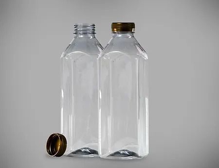 GARRAFA P/SUCO PET CRISTAL C/ TAMPA C/50 - 1000ML