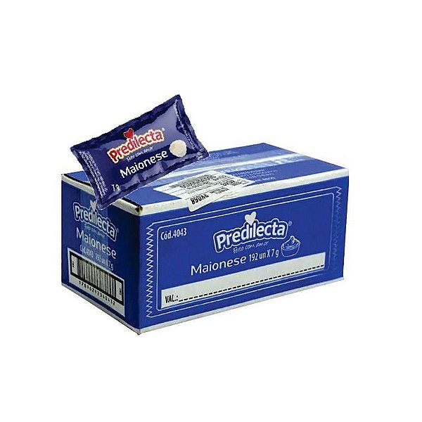 MAIONESE SACHET CX C/144 X 7GRS- PREDILECTA