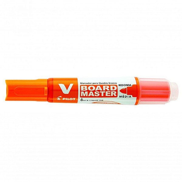MARCADOR P/ QUADRO BRANCO RECARREGAVEL (V-BOARD MASTER) LARANJA - PILOT