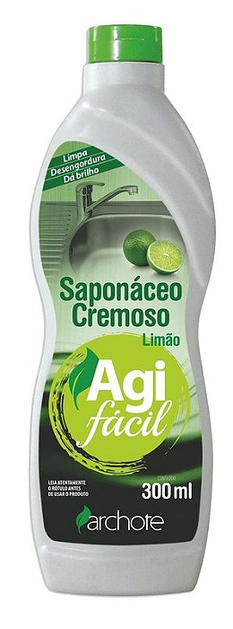 SAPONACEO CREMOSO LIMAO ARCHOTE 300ML - AGIFACIL