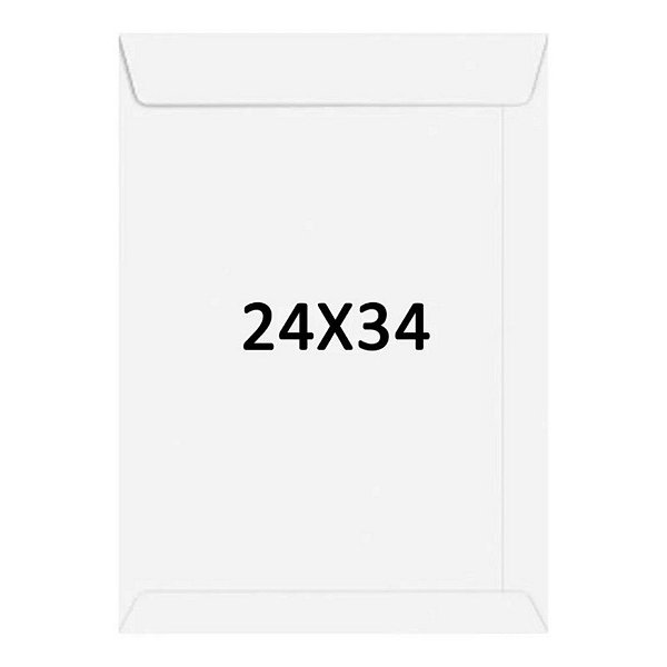 ENVELOPE BRANCO 240MM X 340MM C/100 - FILIPERSON