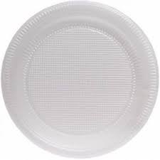 PRATO PLASTICO BRANCO 21CM C/10 - COPOPLAST