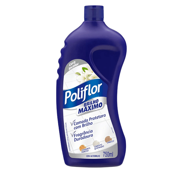 CERA LIQ. POLIFLOR MAXIMO BRILHO C/ TEFLON INCOLOR