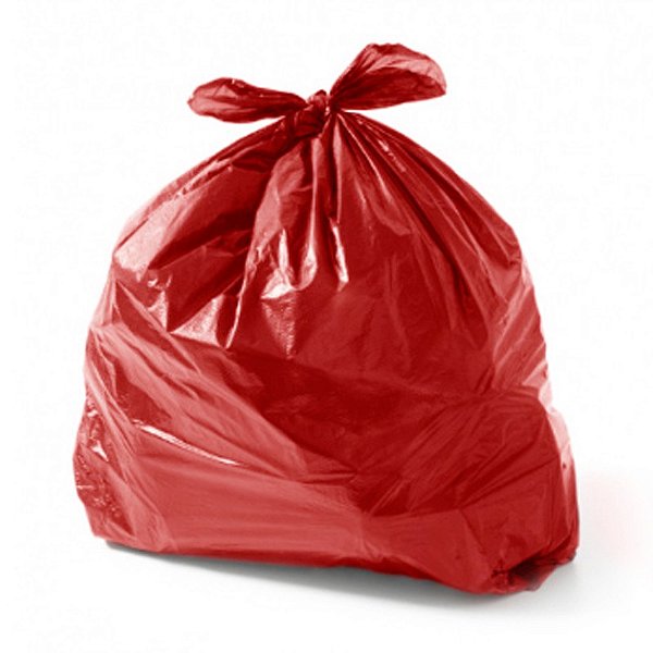 SACO DE LIXO VERMELHO 200LTS C/100
