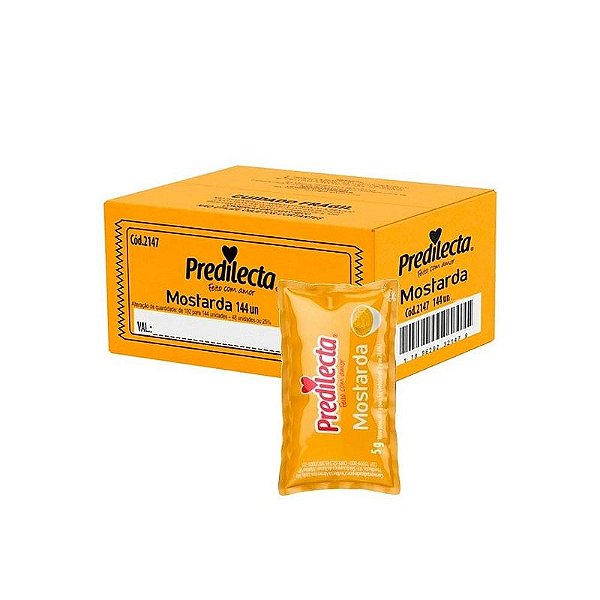 MOSTARDA SACHET CX C/144 X 5GRS - PREDILECTA