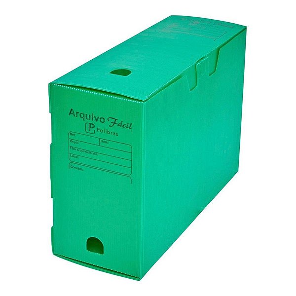 ARQUIVO MORTO OF 350X250X130 - VERDE - POLIBRAS