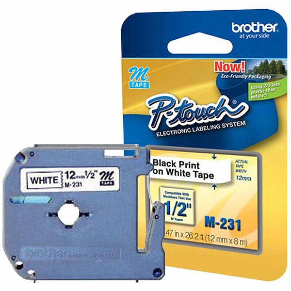 FITA PRETA P/ROTULADOR M231 - BROTHER