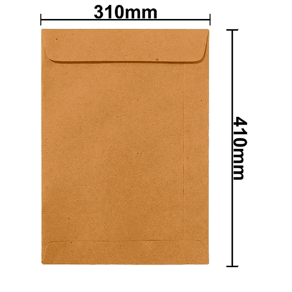 ENVELOPE KRAFT NATURAL 176MM X 250MM C/50 - FIILIPERSON