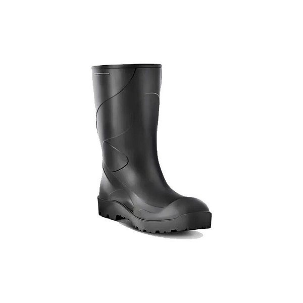 BOTA PVC PRETA CANO LONGO - TAM 39