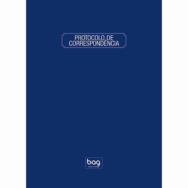 LIVRO PROTOCOLO DE CORRESPONDENCIA 152MM X 225MM C/100 FLS- AFAM