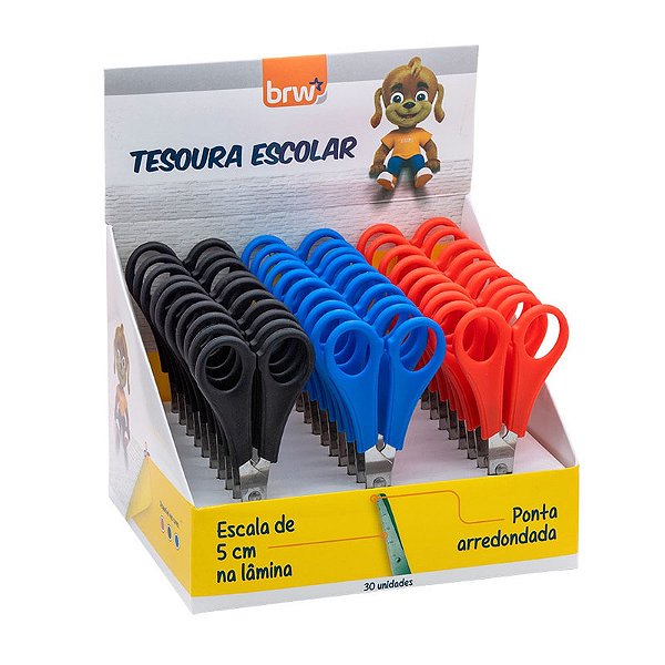 TESOURA ESCOLAR 13CM - BRW