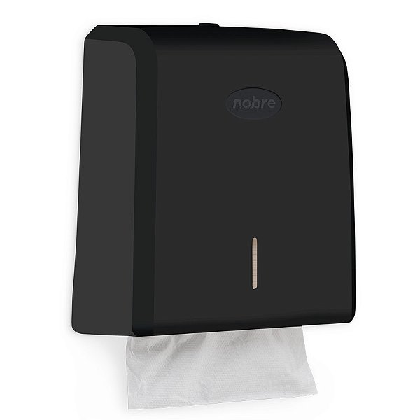 DISPENSER P/PAPEL TOALHA INTERFOLHA PRETO - NOBRE CITY