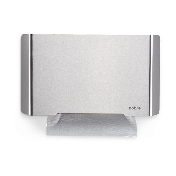 DISPENSER P/ PAPEL TOALHA INTERFOLHA (FRENTE EM INOX) - NOBRE SELECT