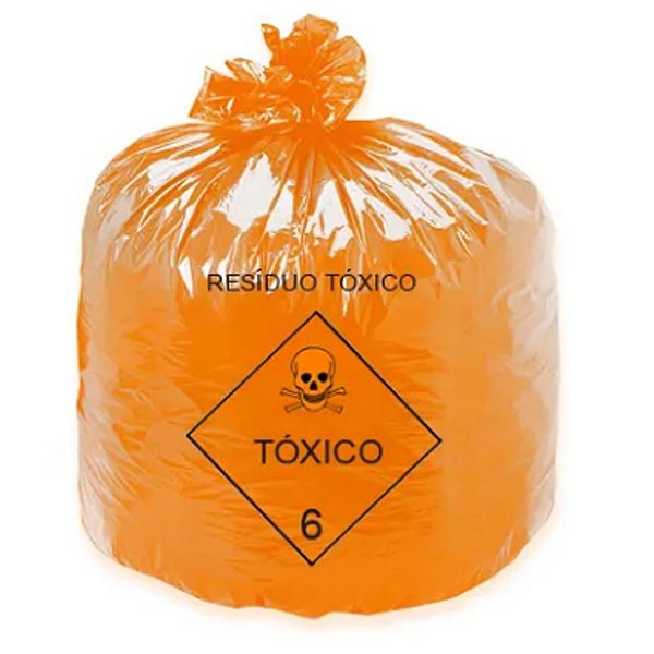 SACO DE LIXO LARANJA 100LTS C/100