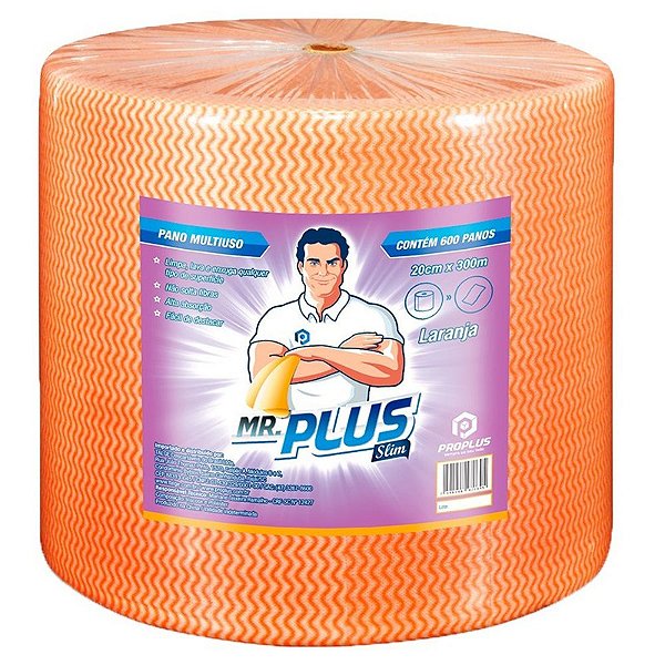 PANO MULTIUSO ECONOMICO 35G/M2 LARANJA C/ 0,20X300MTS - BRICOFLEX