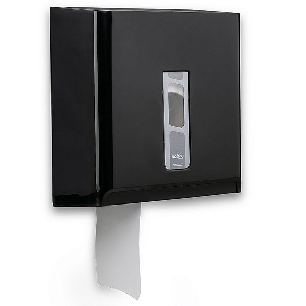 DISPENSER P/PAPEL HIGIENICO ROLAO 300/500MTS PRETO - NOBRE STREET
