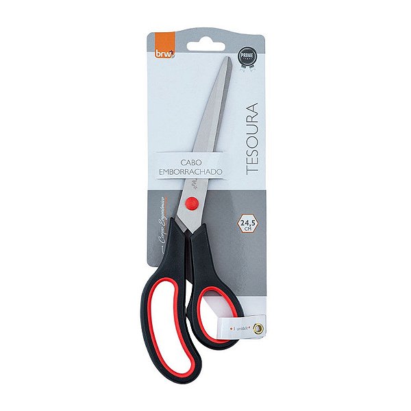 TESOURA MULTIUSO PRETA 19,5CM