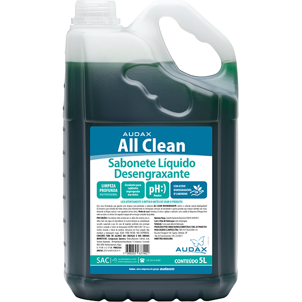 SABONETE DESENGRAXANTE ALL CLEAN 5LTS - AUDAX