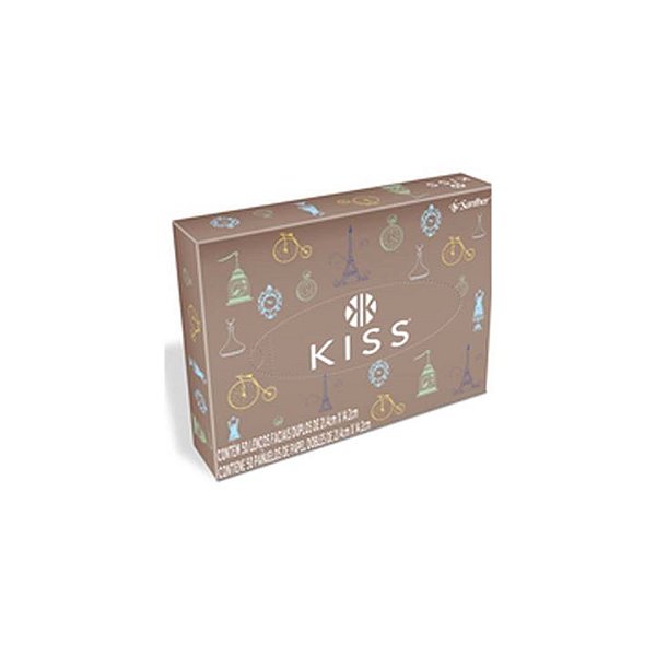 LENCO DE PAPEL FOLHA DUPLA C/50 - KISS
