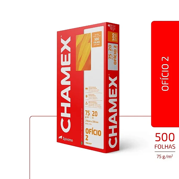 PAPEL OFÍCIO 2 75G CHAMEX 500 FLS