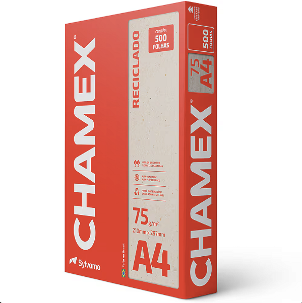 PAPEL A4 RECICLADO CHAMEX ECO 500 FLS