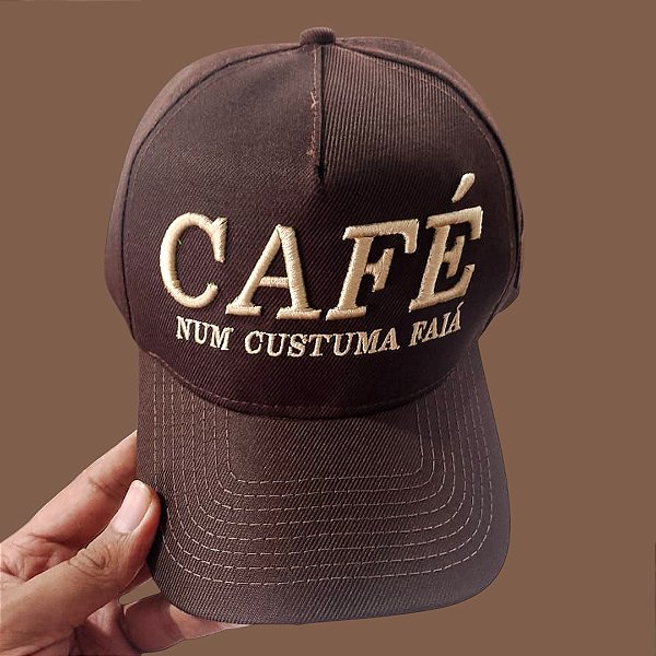 BONÉ CAFÉ NUM CUSTUMA FAIÁ