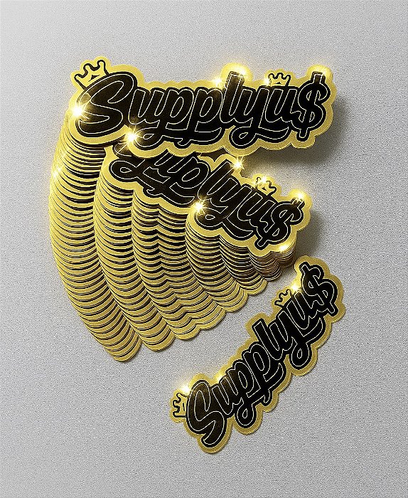 SUPPLY GOLD STICKER