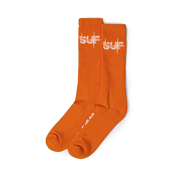 SOCKS SUFSTAR ORANGE/WHITE